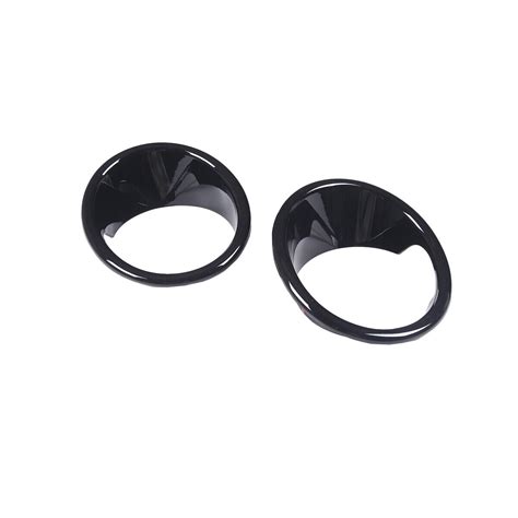 Gloss Black Front Fog Light Lamp Cover Ring Trim For Bmw X F