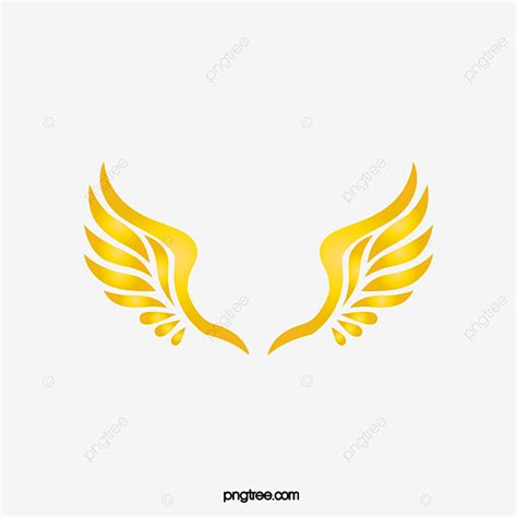 Golden Wing Vector Hd Png Images Yellow Golden Open Wings Golden