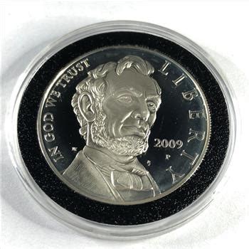 P Abraham Lincoln Proof Silver Dollar Commemorative In Protective