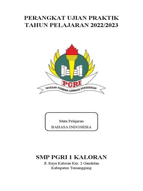 Proposal Ujian Praktik Indonesia Tp 2022 2023 Pdf