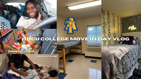 Hbcu College Move In Day Vlog Ncat Vlog Youtube