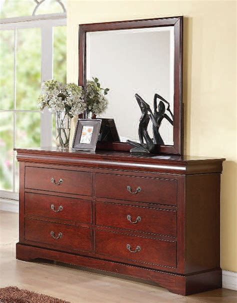 Louis Philippe Iii Sleigh Bedroom Set Cherry Acme Furniture