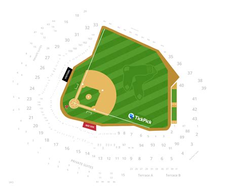 Boston Red Sox Interactive Seating Chart with Seat Views
