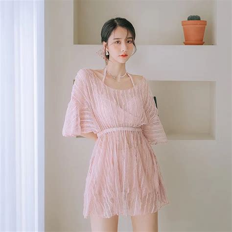 Jual 𝐑𝐄𝐀𝐃𝐘 𝐒𝐓𝐎𝐂𝐊 𝐒𝐀𝐅 PAMELA pink set baju renang wanita bikini set pcs woman premium