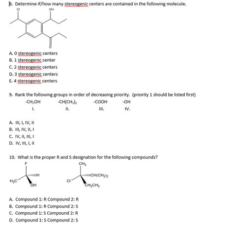 Solved Determine if/how many stereogenic centers are | Chegg.com