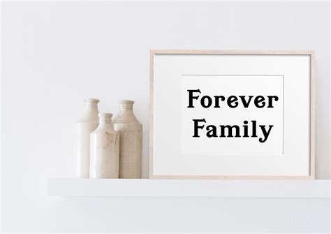 Forever Family Printable Family Wall Art, Adoption Quotes, Digital ...