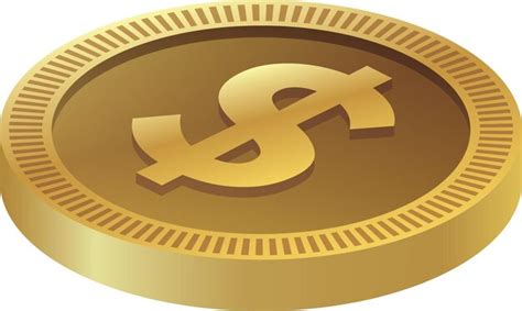 Premium Vector Golden Coin In Us Dollar Currency