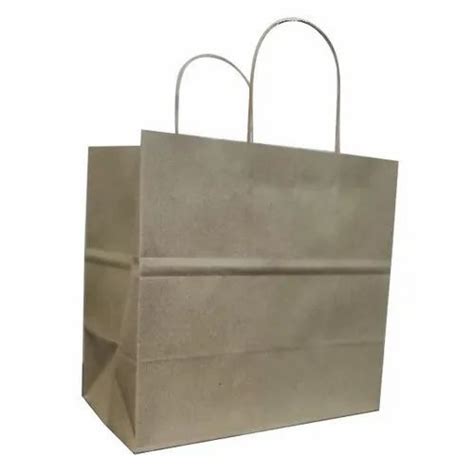 Handled Brown Plain Paper Carry Bag For Shopping At Rs In Chennai