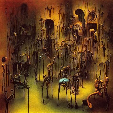 Room Of Chaos By Salvador Dali Part By Zdzislaw Stable Diffusion