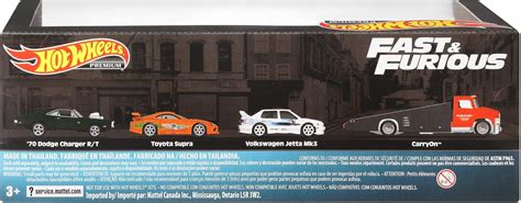 Buy Hot Wheels 986B GMH39 Premium Collector Set Fast Furious Toyota Supra 1 Dodge Charger R