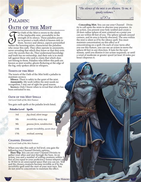 Paladin Subclasses — The Heroes Compendium