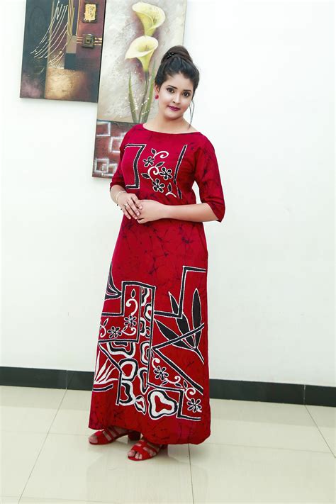 Batik Frock Hand Made Sri Lankan Zindromia Frocks Frock For Women