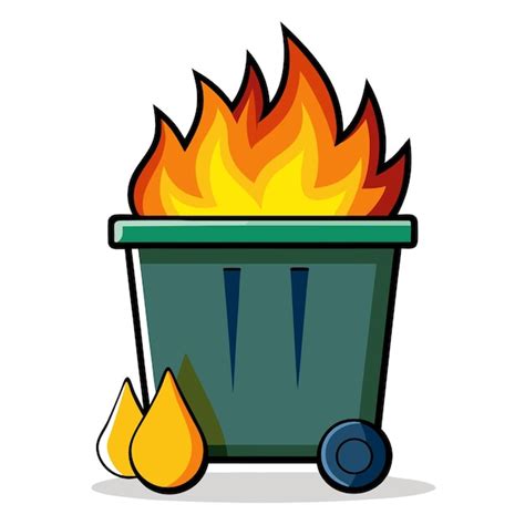 Dumpster Fire Clipart Vector Art And Illustration Premium Ai