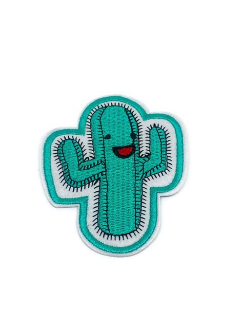 Cactus Iron On Applique Embroidered Cactus Patch Iron On Patch