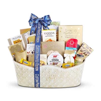 Alder Creek Gift Baskets Corporate VIP Gift Basket, Custom Print, Min ...