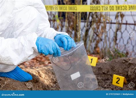 Forensic Science Specialist Work at a Crime Scene Investigation Stock ...