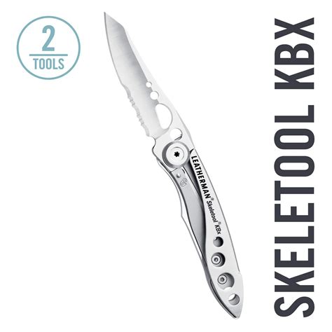 LEATHERMAN, Skeletool KBX Pocket Knife with Bottle Opener, Stainless ...