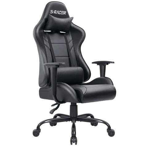 Walnew Gaming Chair in Home Office PU Leather Reclining Gaming Chair ...