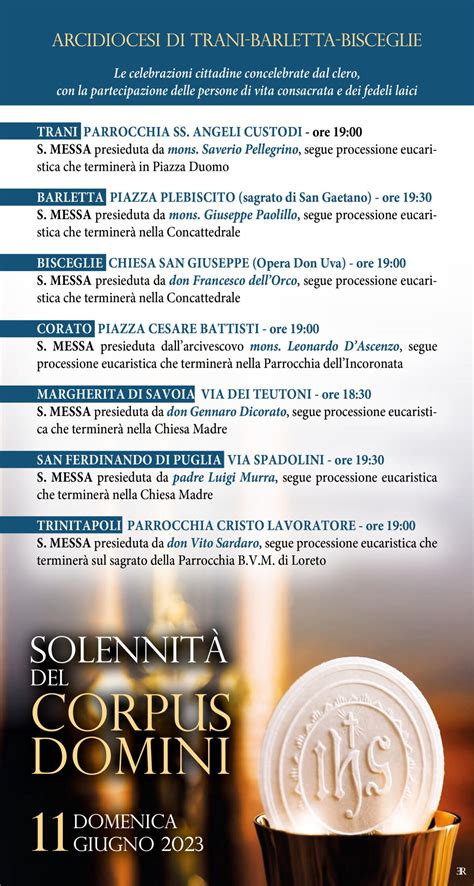 Solennita Del Corpus Domini Arcidiocesi Di