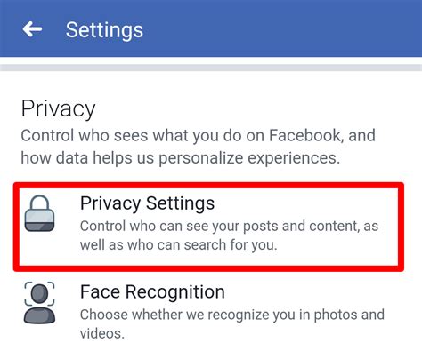 Privacy Settings Screen Fb App Error Express