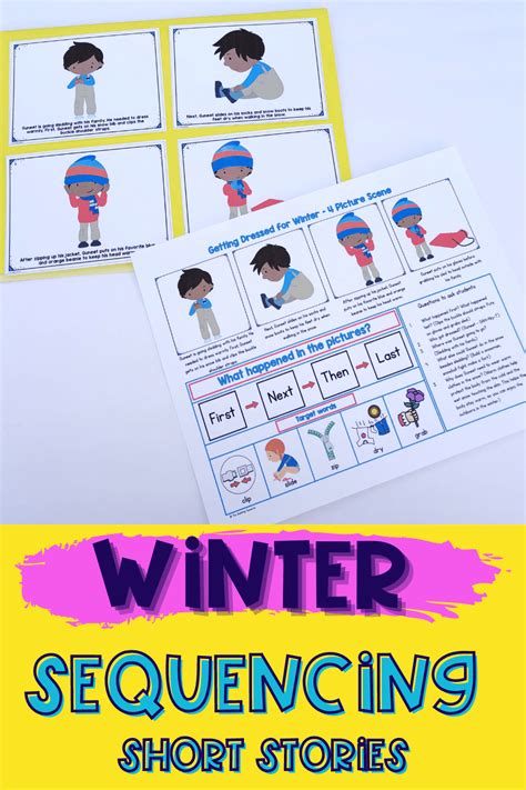 Winter Sequencing Short Stories For Speech Therapy Thedabblingspeechie