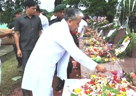 Dy CM Among Others Pays Fitting Tribute To June 18 Martyrs News From