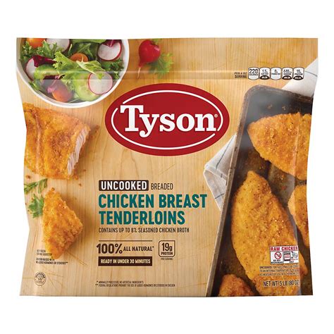 Tyson Frozen All Natural Uncooked Breaded Chicken Breast