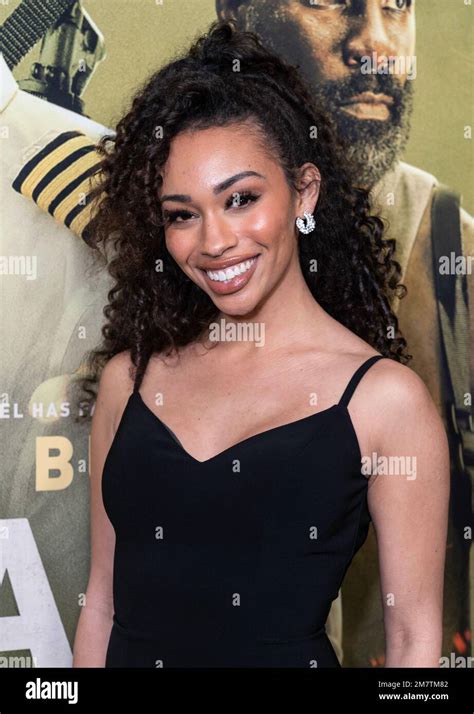 Taryn Delanie Smith Attends The Plane New York Premiere At Amc