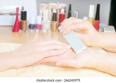 Closeup Drying Finger Nails Under Uv Stock Photo Shutterstock