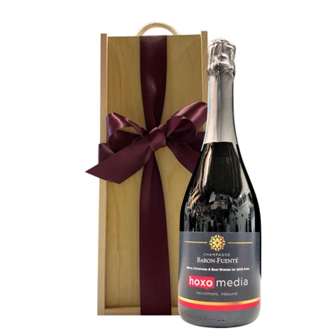 Corporate Branded Prosecco In Wooden Presentation Box