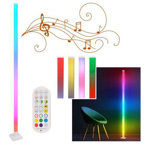 Lampa stojąca podłogowa RGB MAGICAL LED 7W z pilotem i funkcją muzyczną