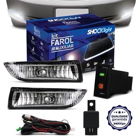 Kit Farol Milha Corolla Fielder Auxiliar