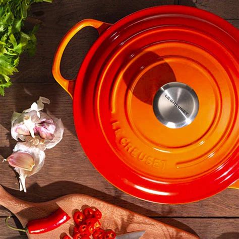 Le Creuset Signature Braadpan Cm Oranje Rood Meesterslijpers Nl