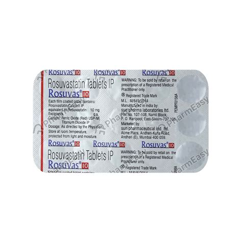 Rosuvas Mg Tablet Uses Side Effects Dosage Composition