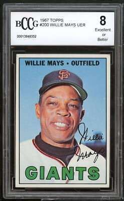 Topps Willie Mays Card Bgs Bccg Excellent Ebay