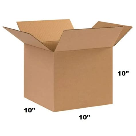 Brown Of 10x10x10 Cardboard Paper Mailing Packing Shipping Box