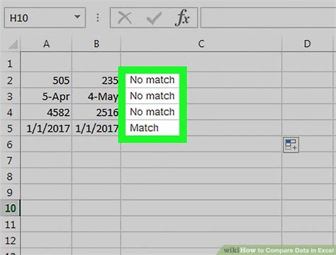 3 Ways To Compare Data In Excel Wikihow