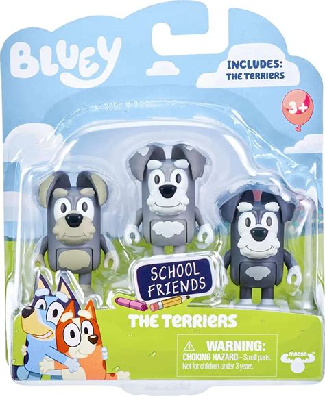 Bluey School Friends The Terriers Mini Figure 3-Pack Moose Toys - ToyWiz