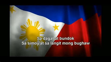 Lupang Hinirang Song Lyrics Youtube