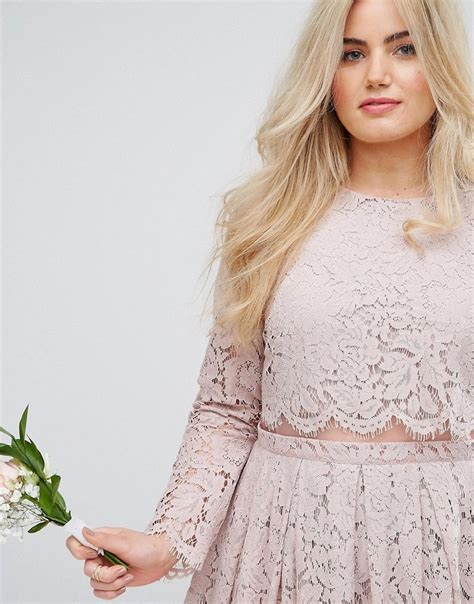 SUKIENKA MIDI KORONKOWA NUDE RÓŻ plus size 48 7327274485 oficjalne archiwum Allegro