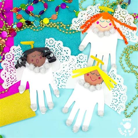 Handprint Angel Craft For Kids - Kids Craft Room