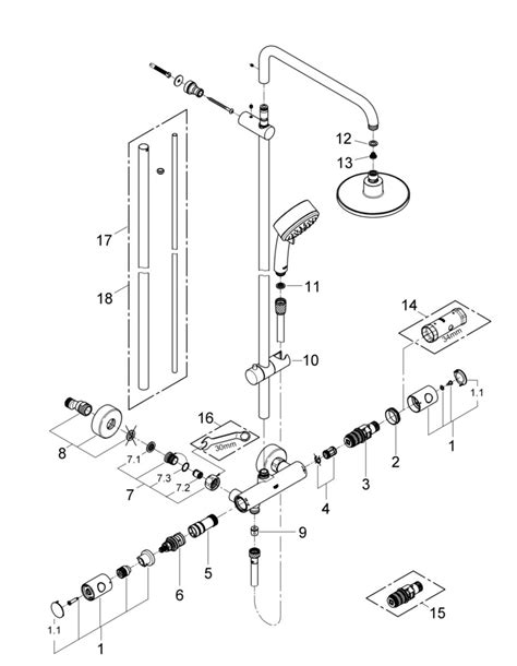 Grohe Colonne De Douche New Tempesta Cosmo System R F Cedeo