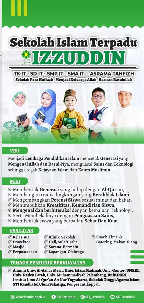 Brosur Sekolah Islam Terpadu Izzuddin Palembang