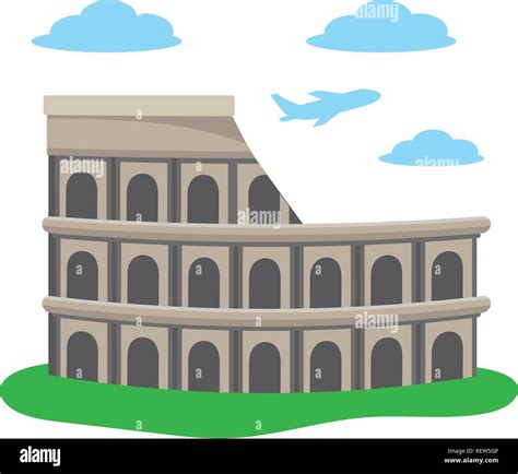 Colosseum Structure Icon Stock Vector Image And Art Alamy