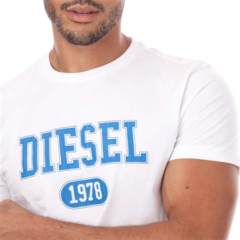 Mens Diesel T Diegor T Shirt In White