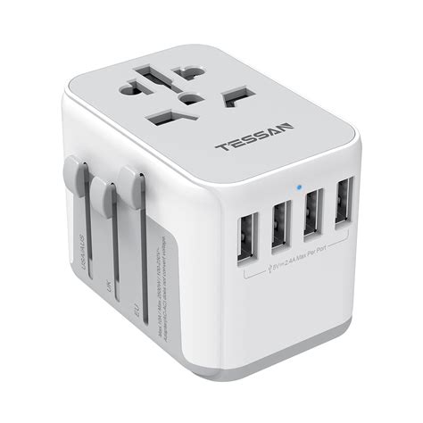 Tessan Universal Power Adapter International Plug Adapter With Usb