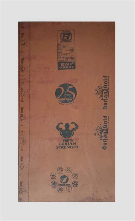 Mm Gurjan Gold Plywood Red Core Ply For Furniture X At Rs