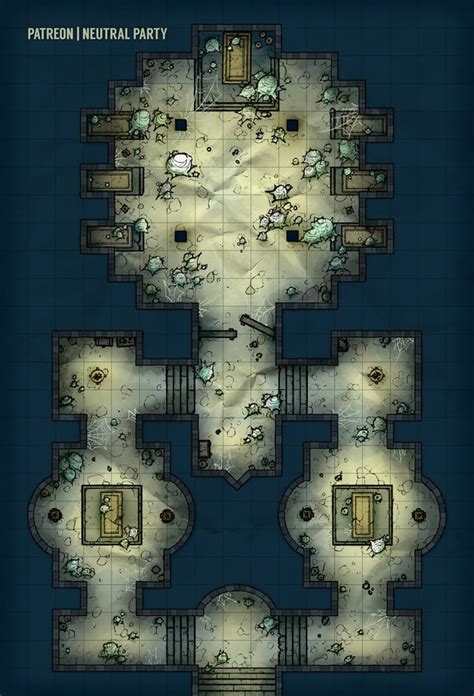 [oc][art] Infested Tomb Battlemap R Dnd