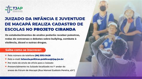 Juizado da Infância e Juventude de Macapá realiza cadastro de escolas