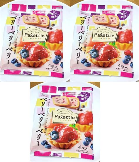 Jp コンビニー限定 2022年6月 不二家 Fujiya パレッティエ Palettie ベリーベリーベリー クッキー